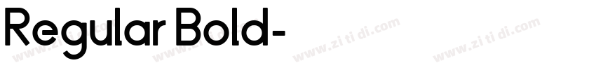 Regular Bold字体转换